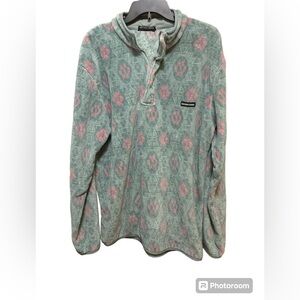 SOUTHERN MARSH men’s size large Santa Fe Aztec 1/4 zip fleece pullover